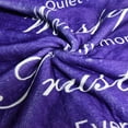 thumbnail image 6 of Christian Gifts for Women Sherpa Throw Blanket, Religious Get Well Soon Gifts for Women & Men with Inspirational Healing Thoughts & Warm Hugs, 50x60 Inches Purple, 6 of 6