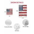thumbnail image 6 of Vintage American Flag Hand Towels Set, Waffle Weave Kitchen Towels 2 Pieces, Country Wooden USA Flag Microfiber Hair Face Bath Tea Towel Absorbent Quick Drying Cleaning Dish Cloths, 15.7"x23.6", 6 of 7