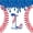 White Blue Red L, variant on meiyoeat Ice Cream Drip Monogram A 7-Piece Twin Bedding,Abstract Baseball Print Bedding Comforter Set For Boys,Reversible