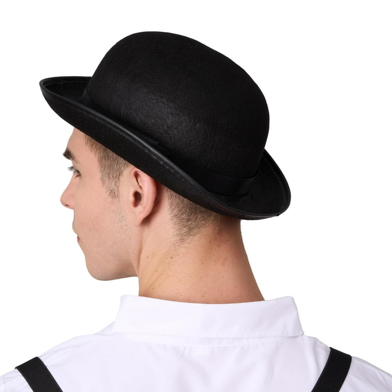 Joyfy Bowler Hat for Men Halloween Costume Accessories, Top Hats