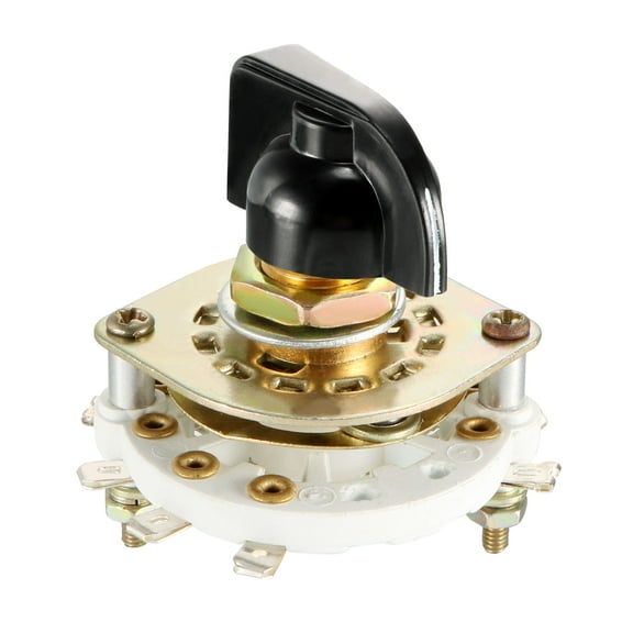 2P3T 2 Pole 3 Throw 1 Deck Band Channel Rotary Switch Selector with Knob