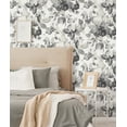 thumbnail image 2 of NextWall  Watercolor Flower Peel and Stick Wallpaper 20.5 in. W x 18 ft. L - Inkwell, 2 of 9