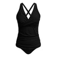 thumbnail image 5 of KPOPLK Womens Plus Size Swimsuits Modest Tankini Bathing Suits 2PCS Bathing Suit Swimwear(S,Black), 5 of 5