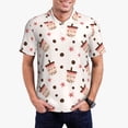 thumbnail image 3 of Balery Boba Milk Tea Printed Men’s Short Sleeve Polo Shirt, Midweight Men's Shirt,Golf Polo shirts -Medium, 3 of 9