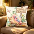 thumbnail image 1 of Summer Pillowcase Blue And Theme Print Soft Breathable Fabricsofa Bedroomcourtyard Decorative Cushion Cover, 1 of 5