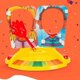 thumbnail image 2 of Juego de enfrentamiento de caras, juguete, pastel, tarta de crema en la cara, fiesta familiar, juego divertido, artilugios divertidos, bromas, chistes, juguetes antiestrés, 2 of 5