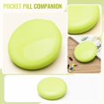 thumbnail image 5 of Pill Organizer Round Light Green Plastic 7 Compartment Daily Use for Travel and Purse, 5 of 7