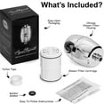 thumbnail image 6 of Aqua Elegante Shower Water Filter for Removing Chlorine and Hard Minerals - Chrome, 6 of 7
