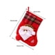thumbnail image 4 of Ounissouiy Árbol de Navidad decoración lindo oso de Papá Noel rejilla roja medias de Navidad soporte para dulces Goodie bolsa colgante fiesta Kits de decoración para fiestas Muñeco de nieve, 4 of 6