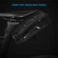 thumbnail image 1 of 2X RR 9014 Rear Motorcycle Sport Seat Back Pouch Tail Car Bags Motorcycle Tail Bag Waterproof Bag, 1 of 6