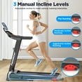 thumbnail image 5 of Treadmill 300 LB Capacity for Home with Incline, Folding Electric Running Walking Treadmill, Portable Treadmill for Home Use, 7.5 MPH, Smart Apps, 64+7 Programs, Bluetooth Speakers, 5 of 14