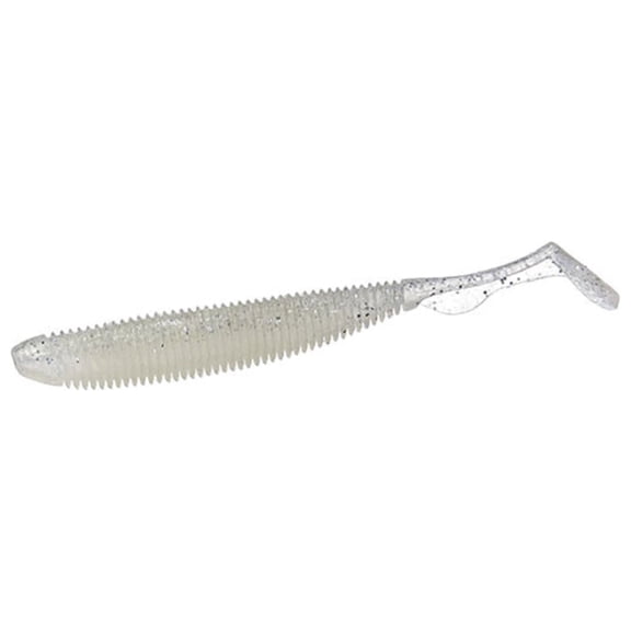 Duckett Fishing BD Subtle Tail, White Shad, 3.8 in