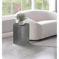 thumbnail image 2 of Meridian Furniture Table d'Appoint Hexagonal en Métal Brossé Chromé, 2 of 4