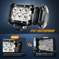 thumbnail image 2 of Nilight 4inch Led Light Pods Amber Spot Beam Driving Fog Lights 2Pcs 18W off Road Lights Work Light Bar for Truck ATV UTV RV Pick-up Van Boat Tractor, 2 of 8