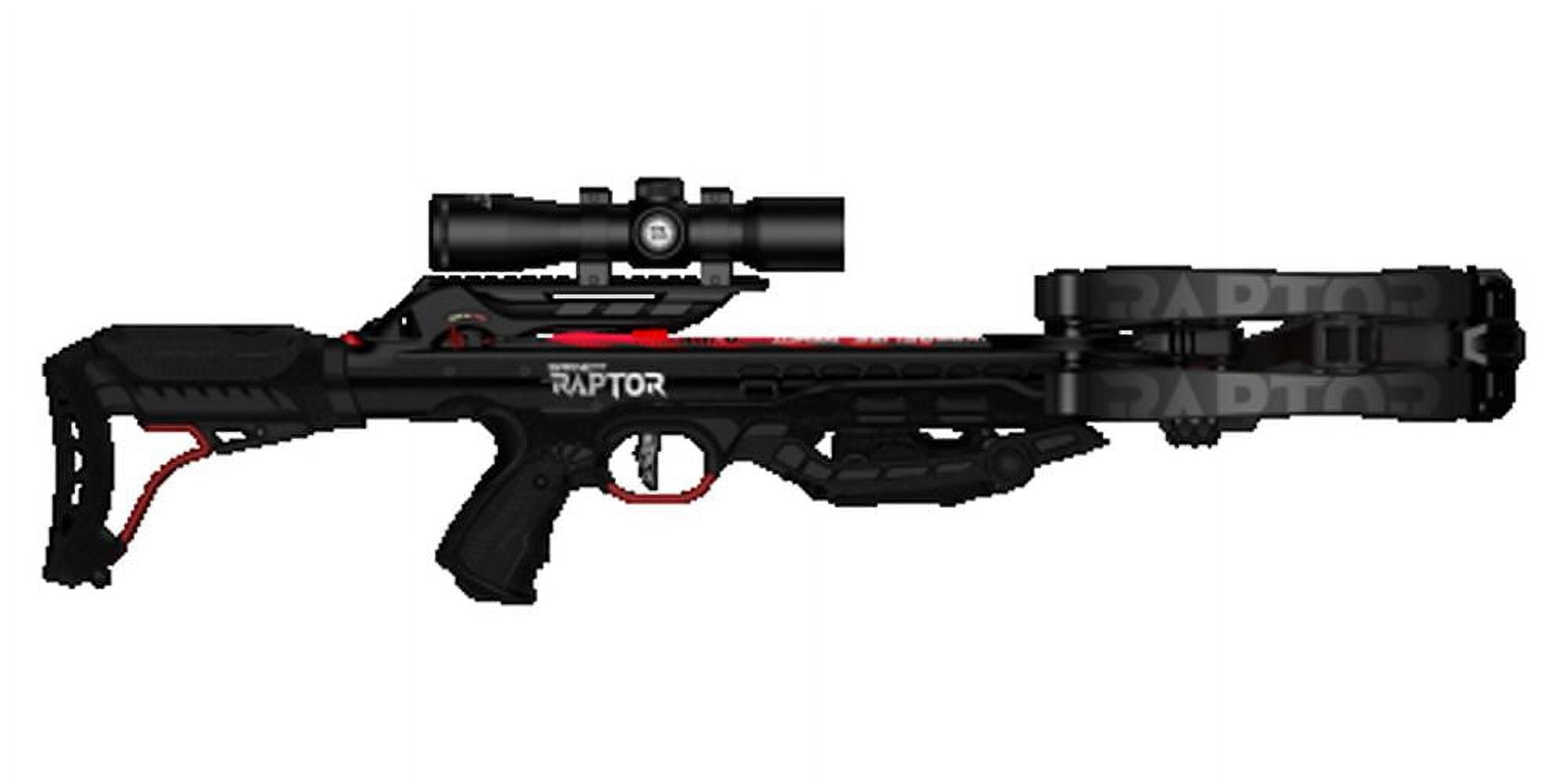 Barnett Hyper Raptor 410 FPS Compound Crossbow with Scope and 3 Arrow (Black)
