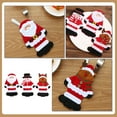 thumbnail image 4 of EXHUMKY 9-Piece Assorted Color Christmas Cutlery Bags with Snowman, Elk, Santa Claus Designs for Holiday Table Decor 7.1×4.3×1.2in, 4 of 6
