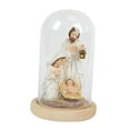 thumbnail image 2 of Christmas Nativity Scene Resin Ornament LED Light Glass Dome Tabletop Home Decor for Living Room Display, 2 of 9
