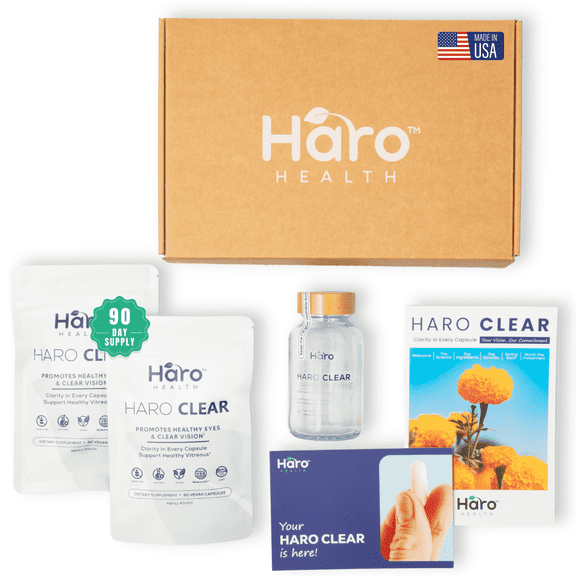 Haro Clear Eye Vitamins Starter Kit - Lutein & Zeaxanthin - 180 Capsules (90-Day Supply)