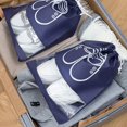 thumbnail image 5 of Bolsa de viaje para zapatos de 5 uds., gran ventana transparente, con cordón, a prueba de polvo, bolsas de almacenamiento de zapatos no tejidos para hombres y mujeres, 32*44CM BANYUO  Hogar, 5 of 5