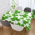 thumbnail image 5 of Coolnut Saint Patrick Clover Shamrock Tablecloth Rectangle Colorful Table Cloth Large Square Table Cover for Dining Kitchen Party 54"x54" Decor Gift, 5 of 7
