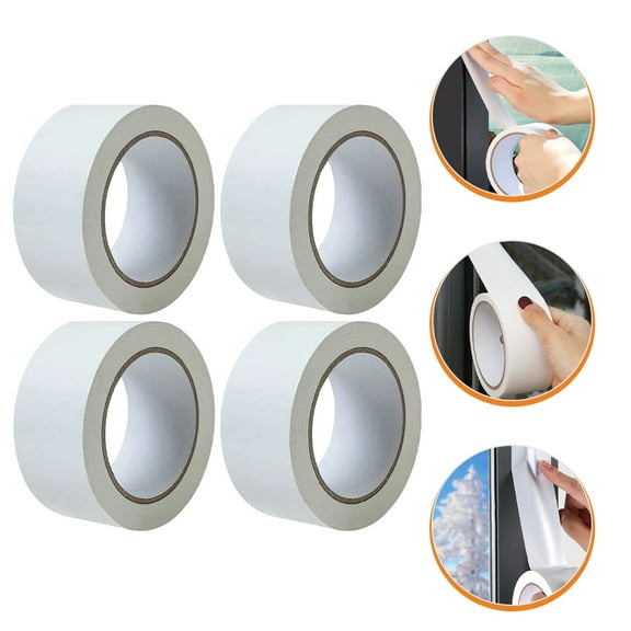 PAMINGONO Weather Stripping Tape with Strong Adhesive, 4 Rolls for Draft Proofing and Insulation