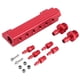 thumbnail image 2 of Universal 6 Port Vacuum Block Intake Manifold Kit Fuel Gas Wastegate Turbo BoostRed, 2 of 5