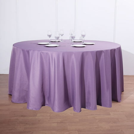

BalsaCircle 132 Round Polyester Tablecloths Wedding Violet Amethyst