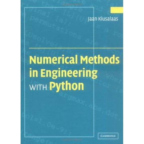 Pre-Owned Numerical Methods in Engineering with Python (Hardcover) 0521852870 9780521852876