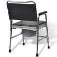thumbnail image 4 of vidaXL Commode Chair Steel Black, 4 of 6