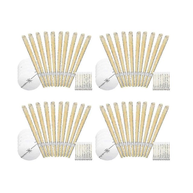 40 Pack Beeswax Ear Candles Wax Removal, 9 Inches Natural Ear Wax Candles For Ear Candling Wax Removal, Ear Candling Candles For Ear Cleaning