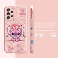 thumbnail image 3 of Case For Samsung Galaxy A91 A73 A72 A71 A53 A52 A51 A42 A33 AO3S 4G 5G Simple Liquid silicone Case Lilo And Stitch Angel Couple, 3 of 5