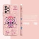 thumbnail image 3 of Case For Samsung Galaxy A91 A73 A72 A71 A53 A52 A51 A42 A33 AO3S 4G 5G Simple Liquid silicone Case Lilo And Stitch Angel Couple, 3 of 5