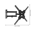 thumbnail image 2 of Phenofice 2Pcs Black Hanging Rack For Television 17-55Inches Stable And Rotary Design, 2 of 8