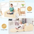 thumbnail image 5 of babyeap Kids Sofa,2-in-1 Soft Toddler Couch Fold Out,Toddler Chair Baby Convertible Couch for Girls and Boys,Beige, 5 of 10