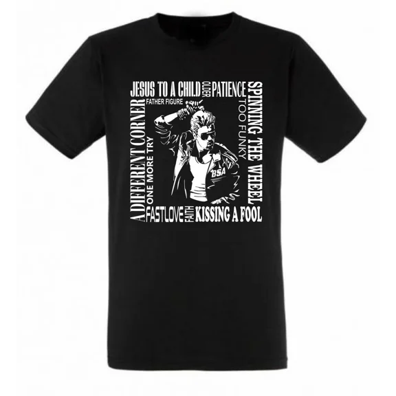 Timeless George Michael Tribute Graphic Tee with Retro Style Unisex T-Shirt up to size 5XL