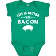 thumbnail image 3 of Inktastic Life's Better with Bacon Boys or Girls Baby Bodysuit, 3 of 5