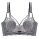 thumbnail image 3 of Gibobby Brasier deportivo para mujer Sujetador de encaje para mujer Sujetador con aros Sujetador floral de encaje Sin forro Sujetador de total(Gris,34/75C), 3 of 5