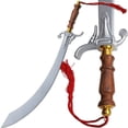 thumbnail image 3 of BELLY DANCE BALANCED SICMITAR SILVER Finish w/ Natural Wood Handle, 3 of 3