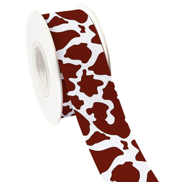 Animals Speckle Leopard Print Design Printed Grosgrain Satin Ribbon for Gift Wrapping Hair Bow Craft Accessory 50 Yards Jiayi