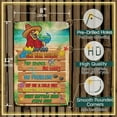 thumbnail image 2 of Funny Tiki Bar Rules Sign - Metal Patio Signs for Outside, Ourdoor, Vintage Tin Sign for Tiki Bar, Hawaii Theme, Beach, Yard, Pool, Garden and Patio Decor Wall Art Accessories, 8 x 12 inch, 2 of 7
