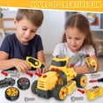 thumbnail image 5 of Sunforu 7-in-1 Construction Toys for Boys, Take Apart Toys Set with Drill, Cement Mixer, Loader, Roller, Digger, Cutter, Excavator & More, STEM Building Toys Gift for 3 4 5 6 7 8 Year Old Boy & Girl, 5 of 9