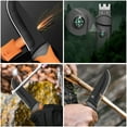 thumbnail image 2 of Plys Multifunction Fixed Blade Outdoor Survival Knife with Fire Stick and Whistle, Camping Essentials Gear, 2 of 7