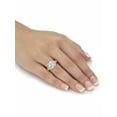 thumbnail image 3 of PalmBeach Jewelry Round Cubic Zirconia Milgrain Split Shank Engagement Ring 6.30 TCW Platinum-Plated or 18k Gold-Plated Sterling Silver, 3 of 5