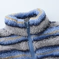 thumbnail image 4 of Odeerbi Toddler Boys Girls Winter Fleece Lined Vest Toddler Baby Solid Color Stripe Plush Cute Winter Thick 2025 Casual Keep Warm Singlet Coat Jacket Blue 3-4 Years, 4 of 8