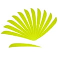 thumbnail image 1 of 12Pcs 5 Inch Feather Turkey Feathers Fletching Fletches, Lightweight And High Durability Fluorescent yellow, 1 of 8