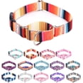 thumbnail image 1 of Collier Martingale pour Chiens Réglable Doux Durable pour Petits Moyens Grands Garçons et Mâles Sans Traction Sans Glissement Boucle de Sécurité Colliers pour Chiens-Rayure Orange/petit, 1 of 4