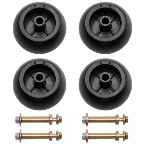 Mower Anti Scalp Deck Wheel Kit Set of 4 Compatible with Bad Boy 022-5234-98 Exmark 103-4051 103-7263 & Many Bore 5/8" Wheel Size