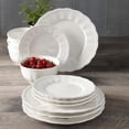 thumbnail image 2 of Hometrends 12 Piece Scallop Rim Dinnerware Set, 2 of 3
