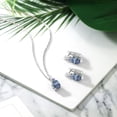 thumbnail image 4 of Gem Stone King Cassiopeia Mystic Topaz Blue Tanzanite 6.98 Ct 925 Silver Pendant Earrings Set, 4 of 4