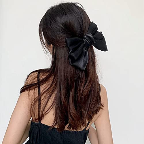 Women Girls Pearl Bow knot Hair Clip Snap Hair Barrette Stick Hairpin Hair D 